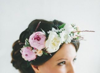 Wedding Hair With Flowers & jewels : adorable russian wedding