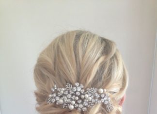 Wedding Hair With Flowers & jewels : Beach Wedding Playbook |