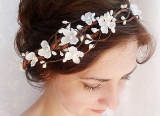 Wedding Hair With Flowers & jewels : bridal hair piece, pink and gold wedding, flower crown, bridal hair accessory, pink floral headpiece -SERAPHIM- bridal headband, hair vine