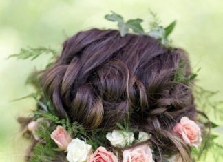 Wedding Hair With Flowers & jewels : Featured Photographer: Lieb Photographic, Via Twobirds Bridesmaid…