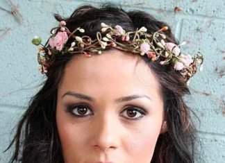 Wedding Hair With Flowers & jewels : floral crown…