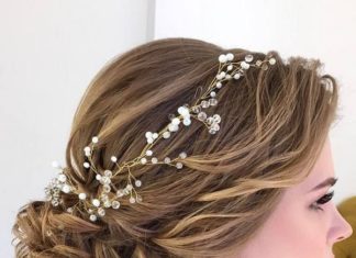 Wedding Hair With Flowers & jewels : Half-updo, Braids, Chongos Updo Wedding Hairstyles / www.deerpearlflow……