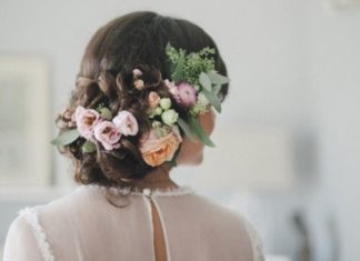 Wedding Hair With Flowers & jewels : Inspired By This on Instagram: “We LOVE a braided updo – especially when it’s filled with #flowers! This #beautiful #bride and her Spanish #wedding planned by @detallerie…”