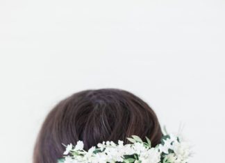 Wedding Hair With Flowers & jewels : Ivory Flower Hair Comb, Floral Halo, Bridal Hair Wreath, Bridal Hair Crown, Floral Crown, Flower Tiara, Headband, Flower Headpiece