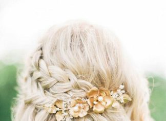 Wedding Hair With Flowers & jewels : Penteado para casamento…