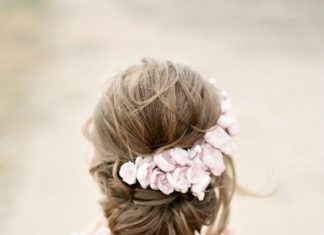 Wedding Hair With Flowers & jewels : Pink Floral Bridal Headpiece – SOPHIA Silk Flower Wedding Headpiece, Wedding Ti…