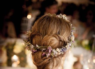 Wedding Hair With Flowers & jewels : Querida Valentina