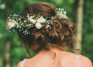 Wedding Hair With Flowers & jewels : Simple flower crown…