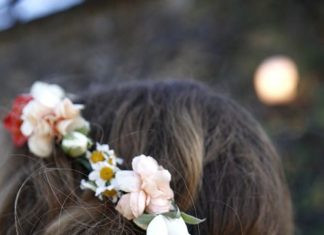 Wedding Hair With Flowers & jewels : small flower crown xx…