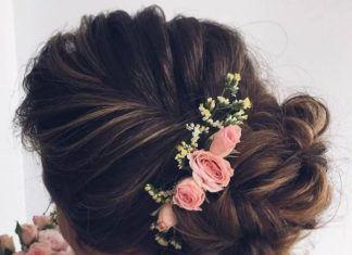 Wedding Hair With Flowers & jewels : Ulyana Aster Long Wedding Hairstyles & Wedding Updos / www.deerpearlflow……