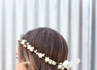 Wedding Hair With Flowers & jewels : Wedding Hairstyle Inspiration – MODwedding