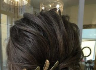 Wedding Hair With Flowers & jewels : Featured Hairstyle: Elstile; www.elstile.ru; Wedding hairstyle idea….