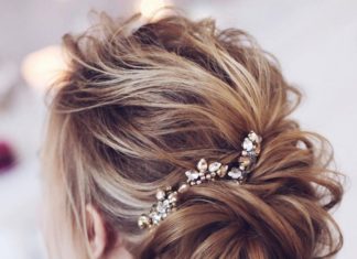 Wedding Hair With Flowers & jewels : …