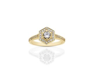 Engagement Rings & Wedding Rings : Meadowlark Jewellery’s Cool Hexagon Engagement Rings – Mon Cheri Bridals