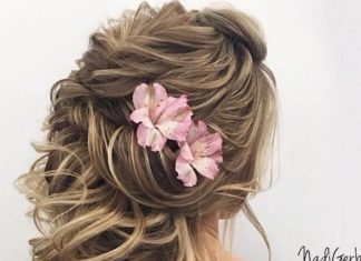 Best Hair Style For Bride : 40 Stuning Long Curly Wedding Hairstyles from Nadi Gerber | Deer Pearl Flowers -…