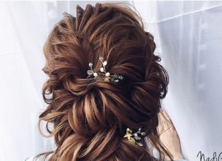 Best Hair Style For Bride : 40 Stuning Long Curly Wedding Hairstyles from Nadi Gerber | Deer Pearl Flowers -…