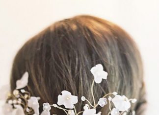 Wedding Hair With Flowers & jewels : …