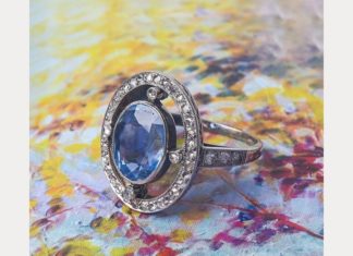 Engagement Rings & Wedding Rings : Blue Hued Engagement Rings by Trumpet & Horn – Mon Cheri Bridals