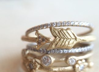 Engagement Rings & Wedding Rings : Uncommonly Beautiful Stacking Rings by Sofia Kaman Fine Jewels – Mon Cheri Bridals