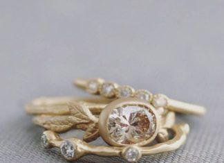Engagement Rings & Wedding Rings : Uncommonly Beautiful Stacking Rings by Sofia Kaman Fine Jewels – Mon Cheri Bridals