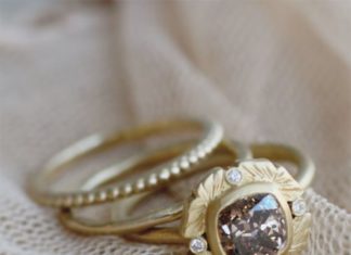 Engagement Rings & Wedding Rings : Uncommonly Beautiful Stacking Rings by Sofia Kaman Fine Jewels – Mon Cheri Bridals