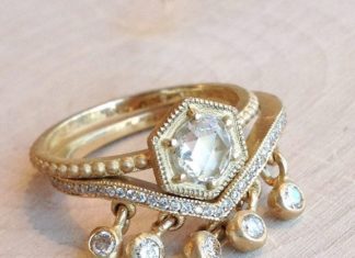 Engagement Rings & Wedding Rings : Uncommonly Beautiful Stacking Rings by Sofia Kaman Fine Jewels – Mon Cheri Bridals