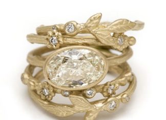 Engagement Rings & Wedding Rings : Uncommonly Beautiful Stacking Rings by Sofia Kaman Fine Jewels – Mon Cheri Bridals