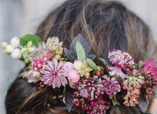 Wedding Hair With Flowers & jewels : …