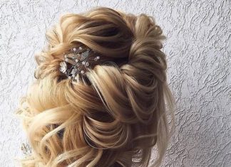Best Hair Style For Bride : 40 Stuning Long Curly Wedding Hairstyles from Nadi Gerber | Deer Pearl Flowers/ …