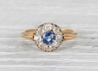 Engagement Rings & Wedding Rings : Antique Victorian Sapphire Engagement Ring to Pine For – Mon Cheri Bridals