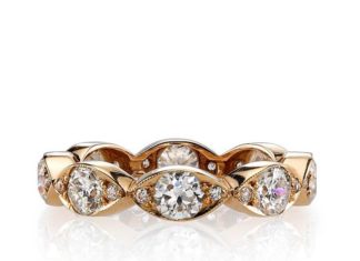 Engagement Rings & Wedding Rings : Rose Gold Wedding Bands by Single Stone – Mon Cheri Bridals