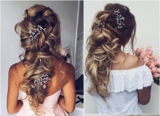 Best Hair Style For Bride : Ulyana Aster Long Wedding Hairstyles Inspiration – www.ulyanaaster.com | Deer Pe…