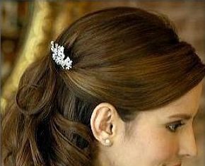 Wedding Hair With Flowers & jewels : …