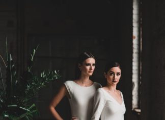 Trendy Wedding Dresses : Moody & Modern Warehouse Wedding Inspiration by Jonathan Kuhn Photography…