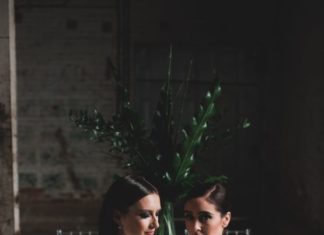 Trendy Wedding Dresses : Moody & Modern Warehouse Wedding Inspiration by Jonathan Kuhn Photography…