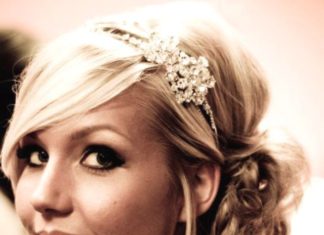 Wedding Hair With Flowers & jewels : Pretty hair…