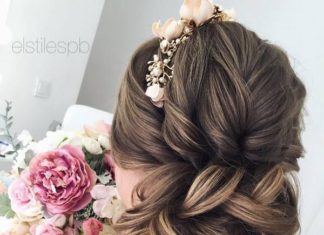 Best Hair Style For Bride : Elstile Long Wedding Hairstyles and Updos | Deer Pearl Flowers…