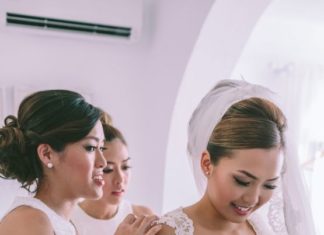 Trendy Wedding Dresses : Beautiful Santorini Wedding by George Pahountis Photography…