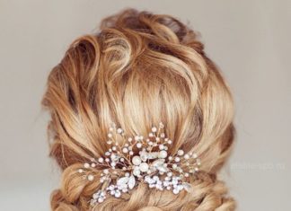Wedding Hair With Flowers & jewels : Wedding hairstyle idea; Featured: Elstile…