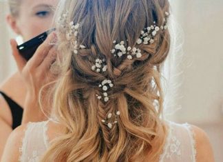 Wedding Hair With Flowers & jewels : …