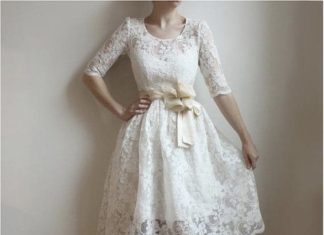 Short Wedding Dresses : vintage lace dress….