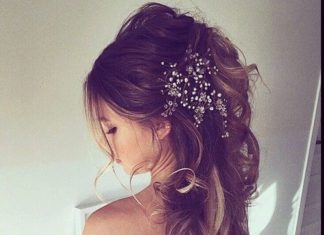 Wedding Hair With Flowers & jewels : Pretty…
