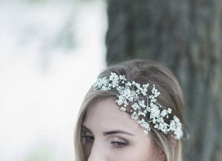Wedding Hair With Flowers & jewels : Headpiece…