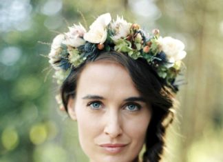Wedding Hair With Flowers & jewels : floral crown…