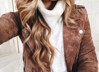 Street Style : streetstyleplatform:Brown Suede Jacket