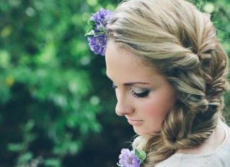 Wedding Hair With Flowers & jewels : How To Rock Fresh Flowers In Your Hair: 65 Ideas | HappyWedd.com…