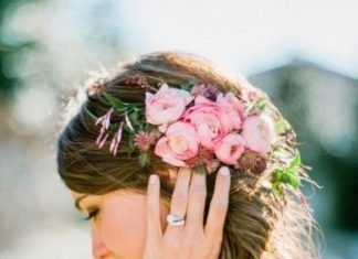 Wedding Hair With Flowers & jewels : How To Rock Fresh Flowers In Your Hair: 65 Ideas | HappyWedd.com…