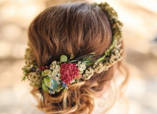 Wedding Hair With Flowers & jewels : …
