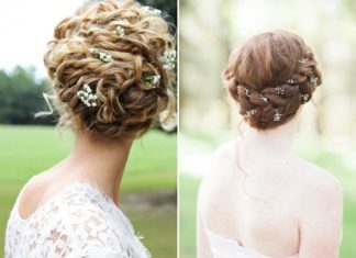 Wedding Hair With Flowers & jewels : 22 Romantic Ways to Wear Fresh Flowers in Your Bridal Hair!…