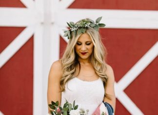 Trendy Wedding Dresses : 4th of July Wedding | Cool Americana Wedding Inspiration | Gina Paulson Photogra…